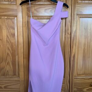 Likely Purple Asymmetrical One Shoulder Cocktail Dress